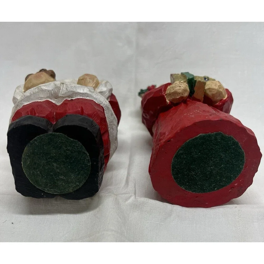 Vintage Santa & Mrs Claus Figurine Christmas Holiday Decoration 4.5